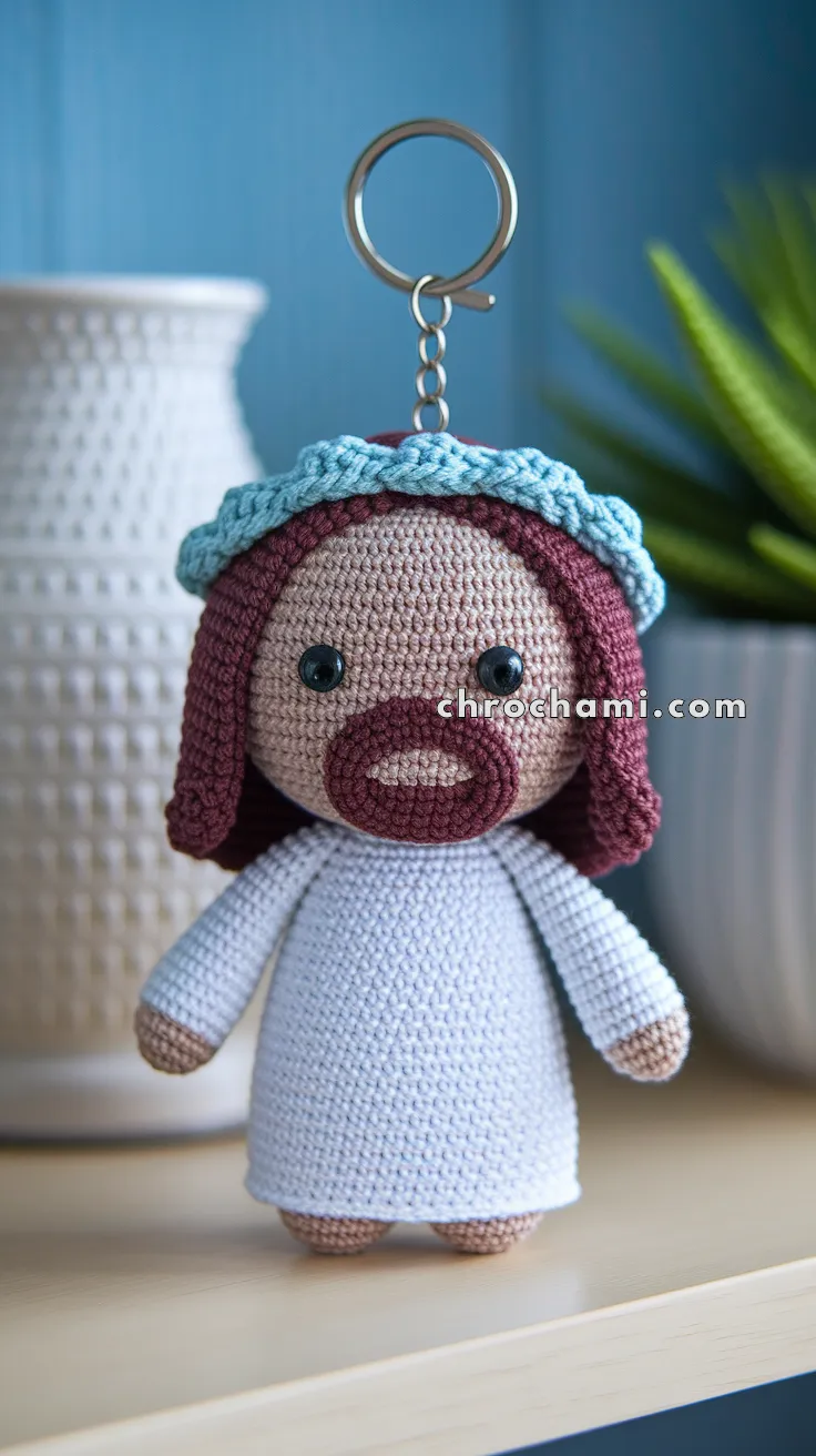 Amigurumi Jesus Keychain – FREE Crochet Pattern