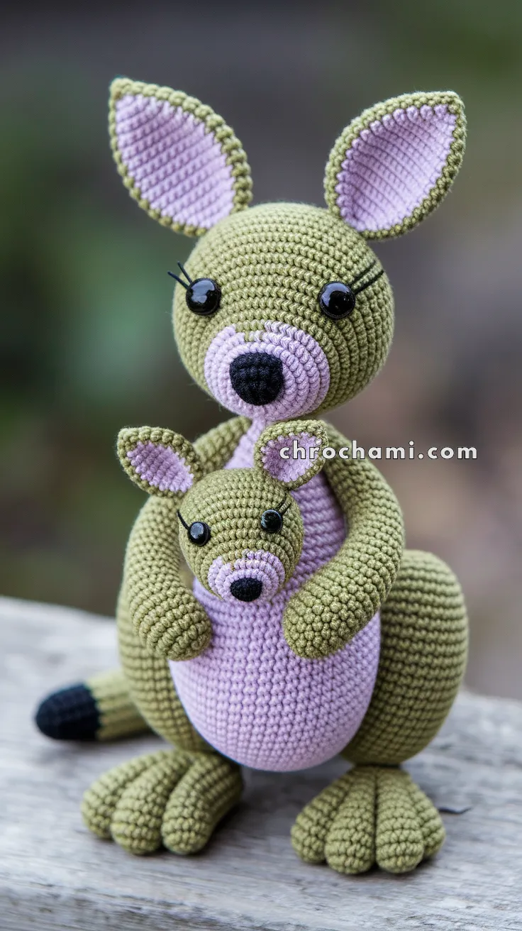 Amigurumi Kangaroo With Joey – FREE Crochet Pattern