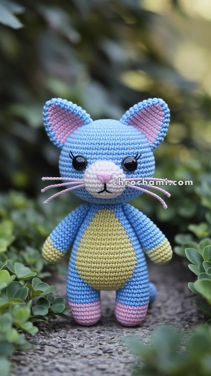 Amigurumi Kawaii Cat – FREE Crochet Pattern