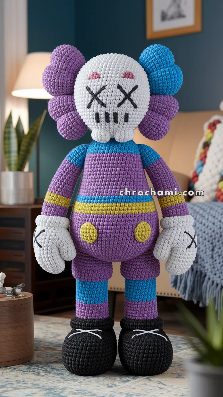 Amigurumi Kaws Doll – FREE Crochet Pattern
