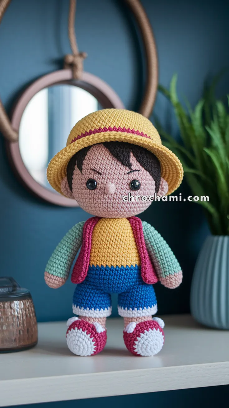 Amigurumi Luffy – FREE Crochet Pattern