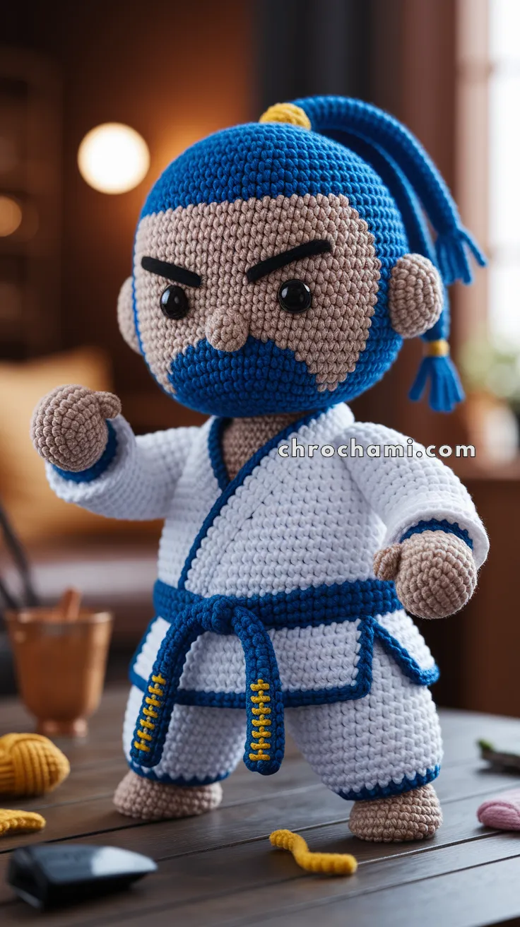 Amigurumi Martial Arts Fighter – FREE Crochet Pattern