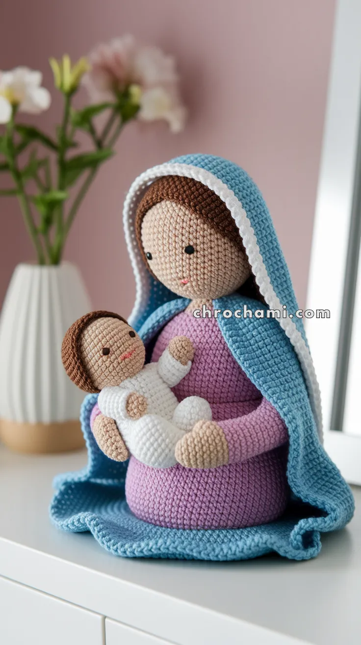 Amigurumi Mary And Baby Jesus – FREE Crochet Pattern