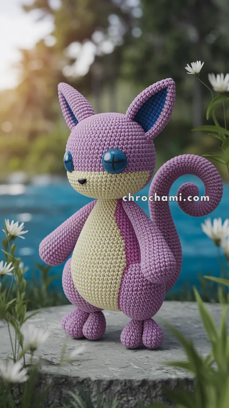 Amigurumi Mewtwo – FREE Crochet Pattern
