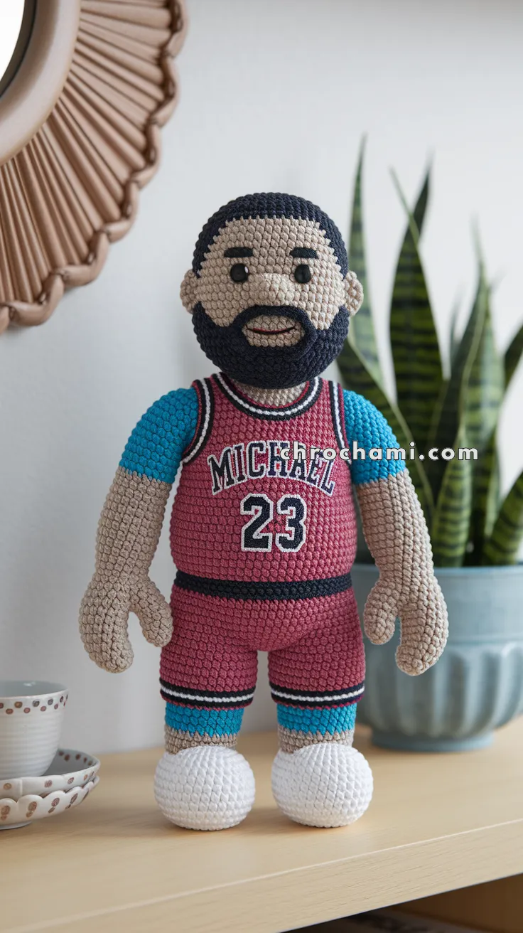 Amigurumi Michael Jordan – FREE Crochet Pattern