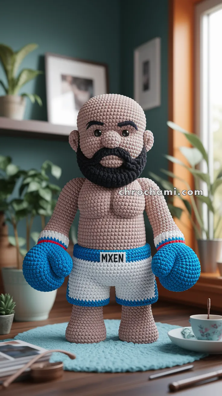 Amigurumi Mike Tyson – FREE Crochet Pattern
