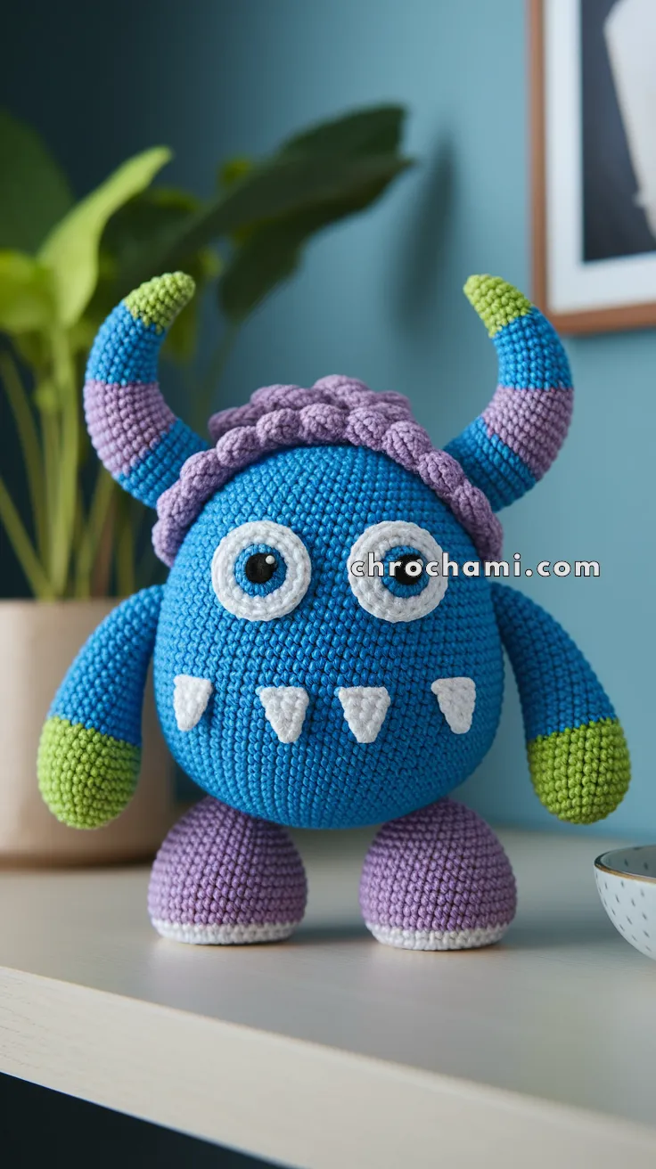 Amigurumi Monster Face – FREE Crochet Pattern
