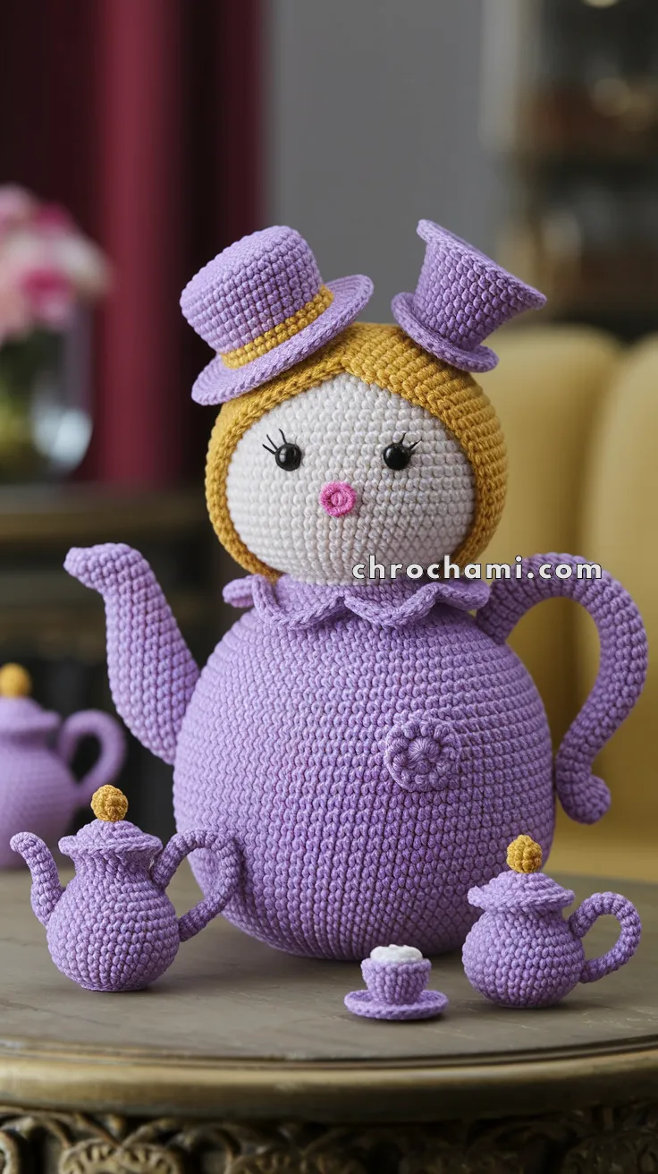 Amigurumi Mrs. Potts And Chip Tea Set – FREE Crochet Pattern