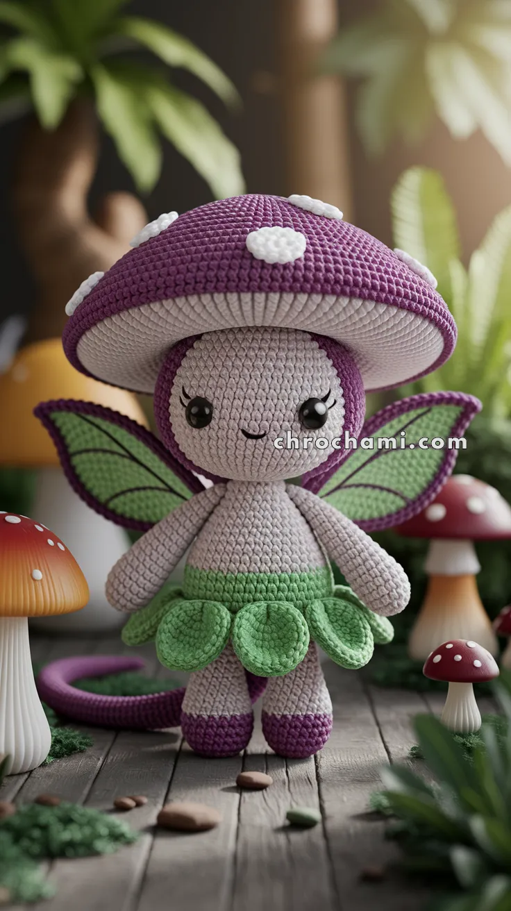 Amigurumi Mushroom Fairy – FREE Crochet Pattern