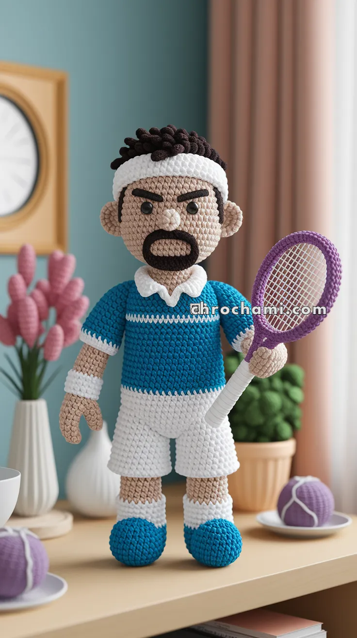 Amigurumi Novak Djokovic – FREE Crochet Pattern