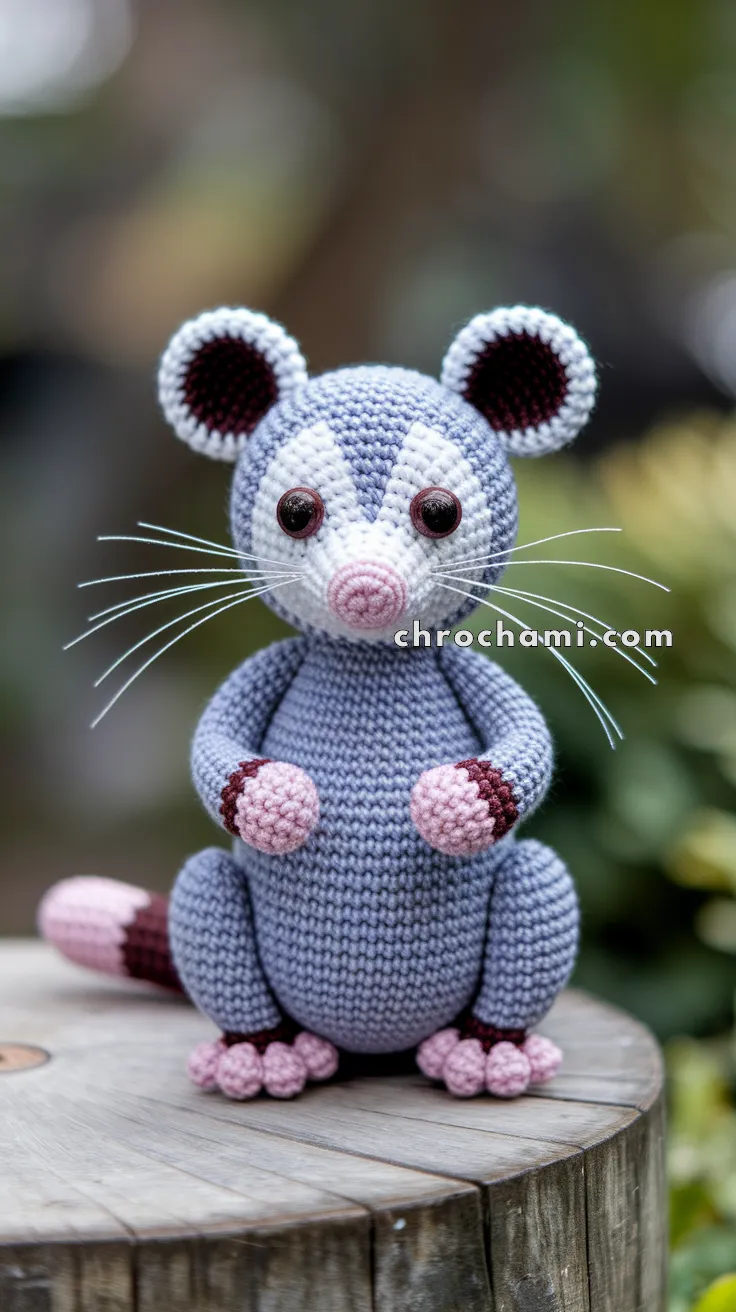 Amigurumi Opossum – FREE Crochet Pattern