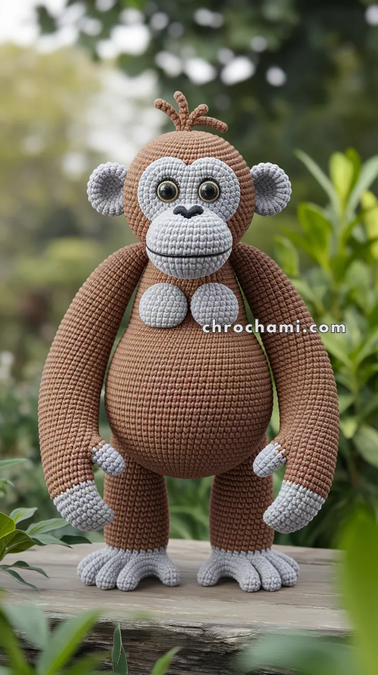 Amigurumi Orangutan – FREE Crochet Pattern