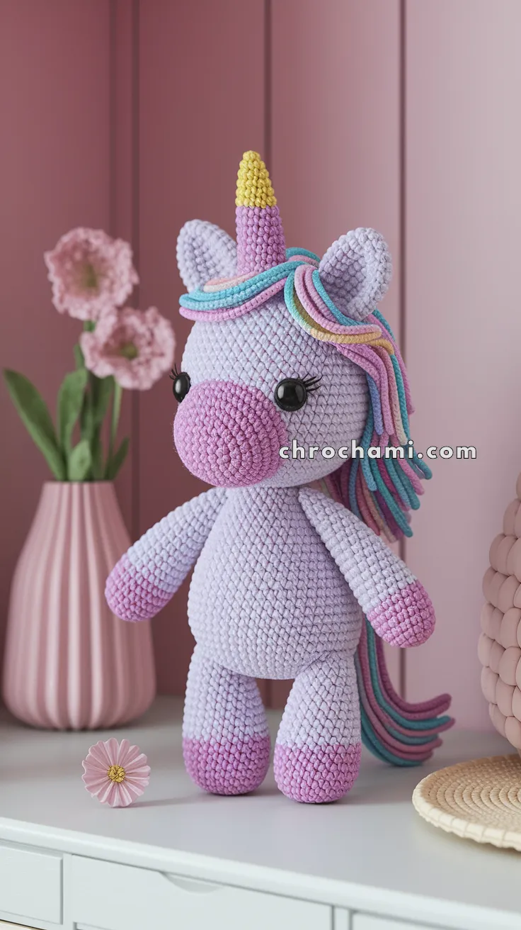 Amigurumi Pastel Unicorn – FREE Crochet Pattern