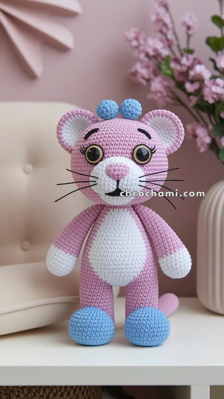 Amigurumi Pink Panther – FREE Crochet Pattern