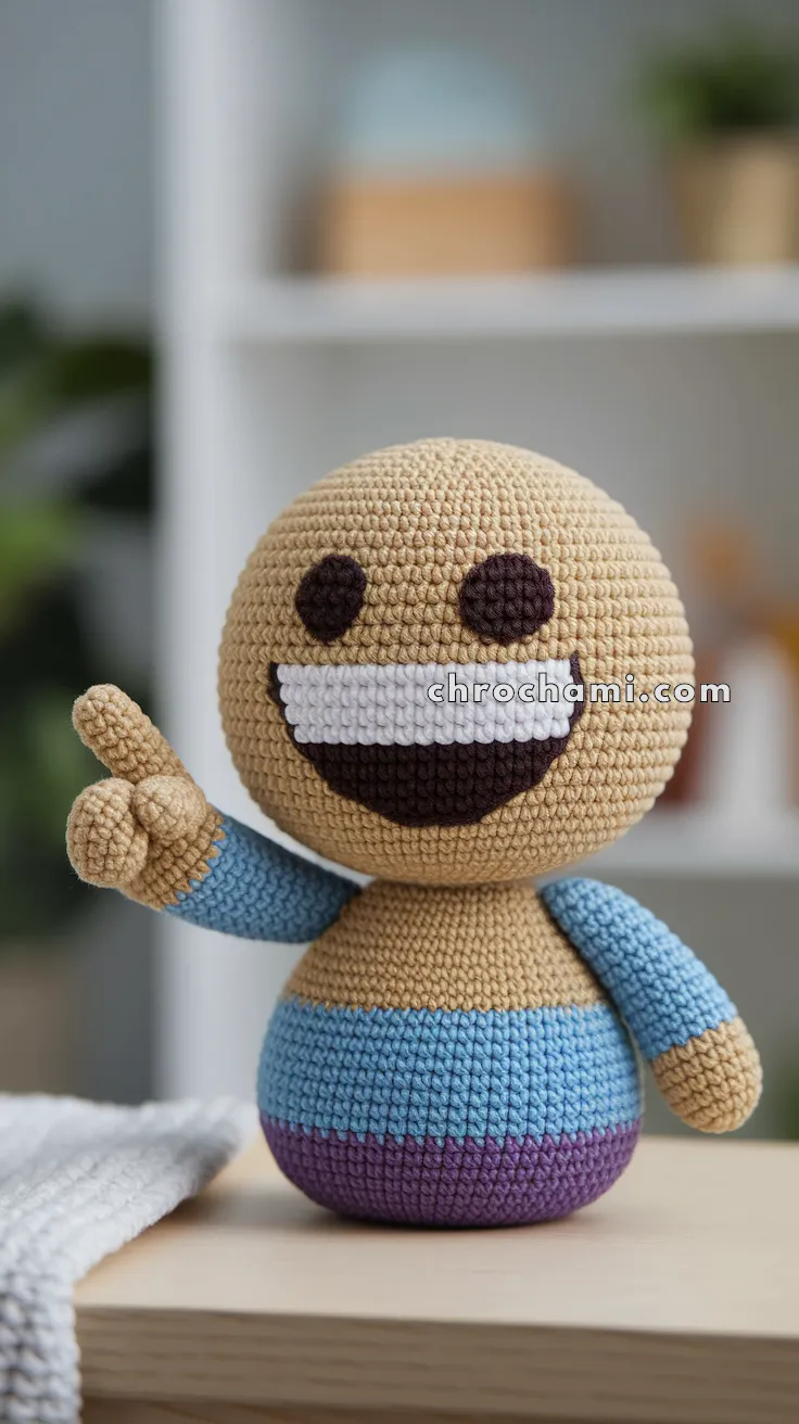 Amigurumi Pointing Finger Emoji – FREE Crochet Pattern