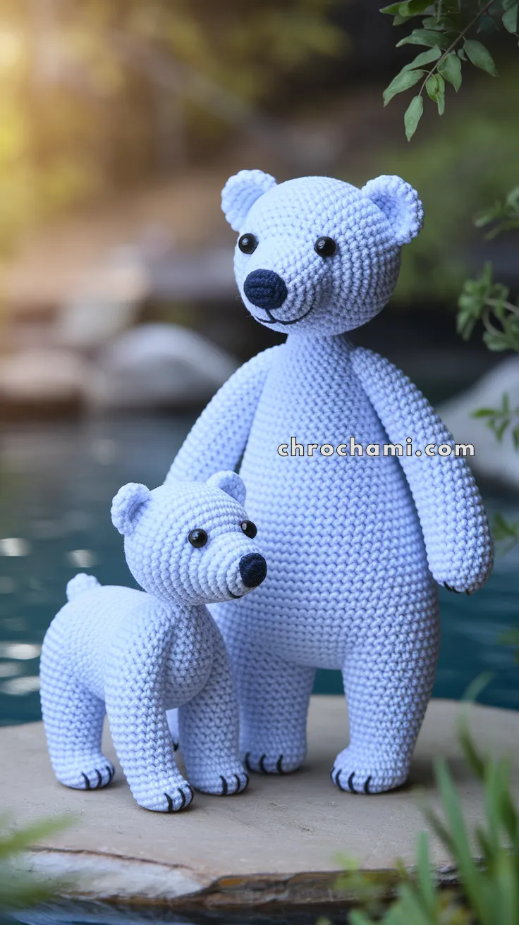 Amigurumi Polar Bear With Cub – FREE Crochet Pattern
