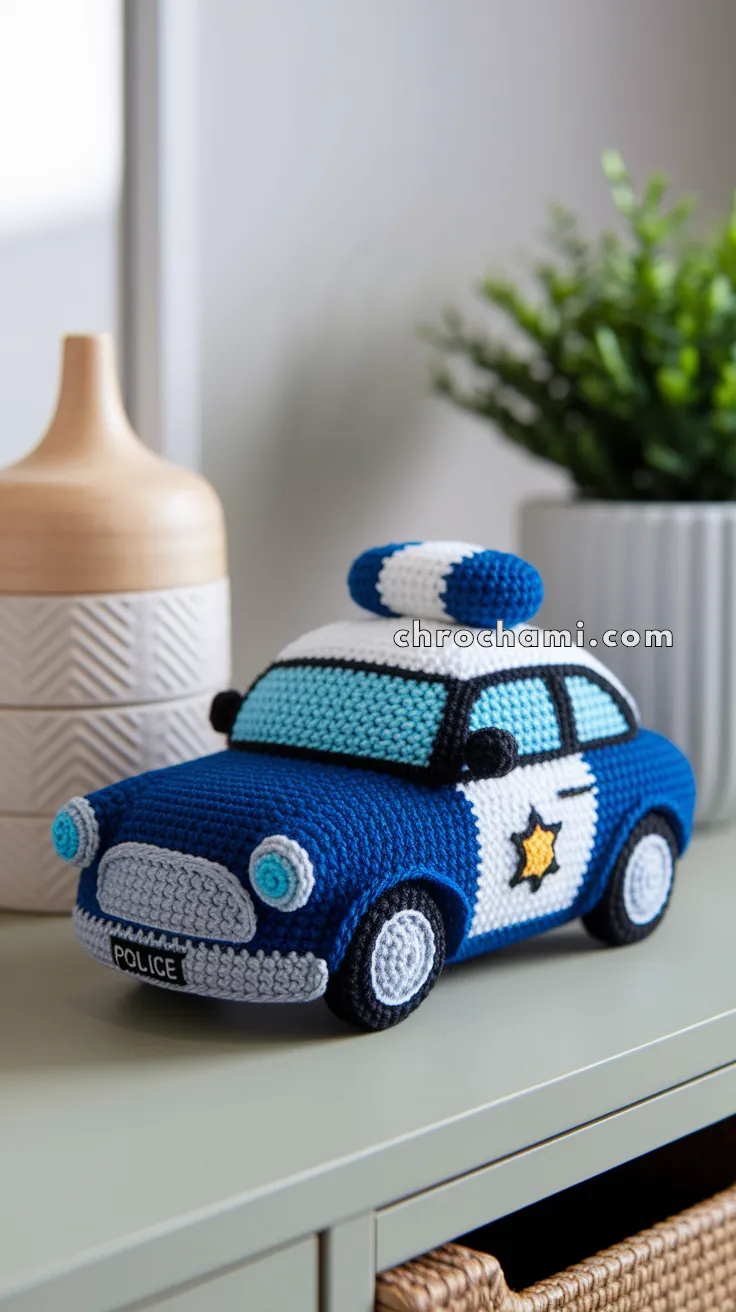 Amigurumi Police Car – FREE Crochet Pattern