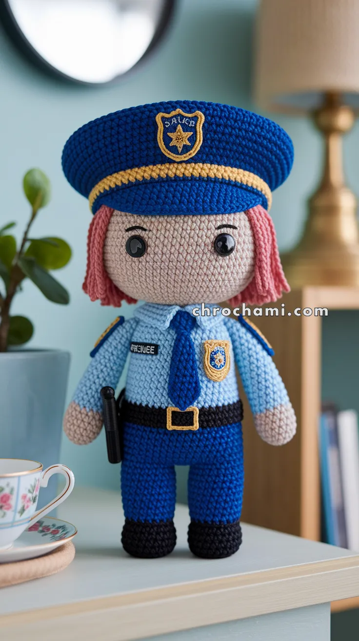 Amigurumi Police Officer Doll – FREE Crochet Pattern