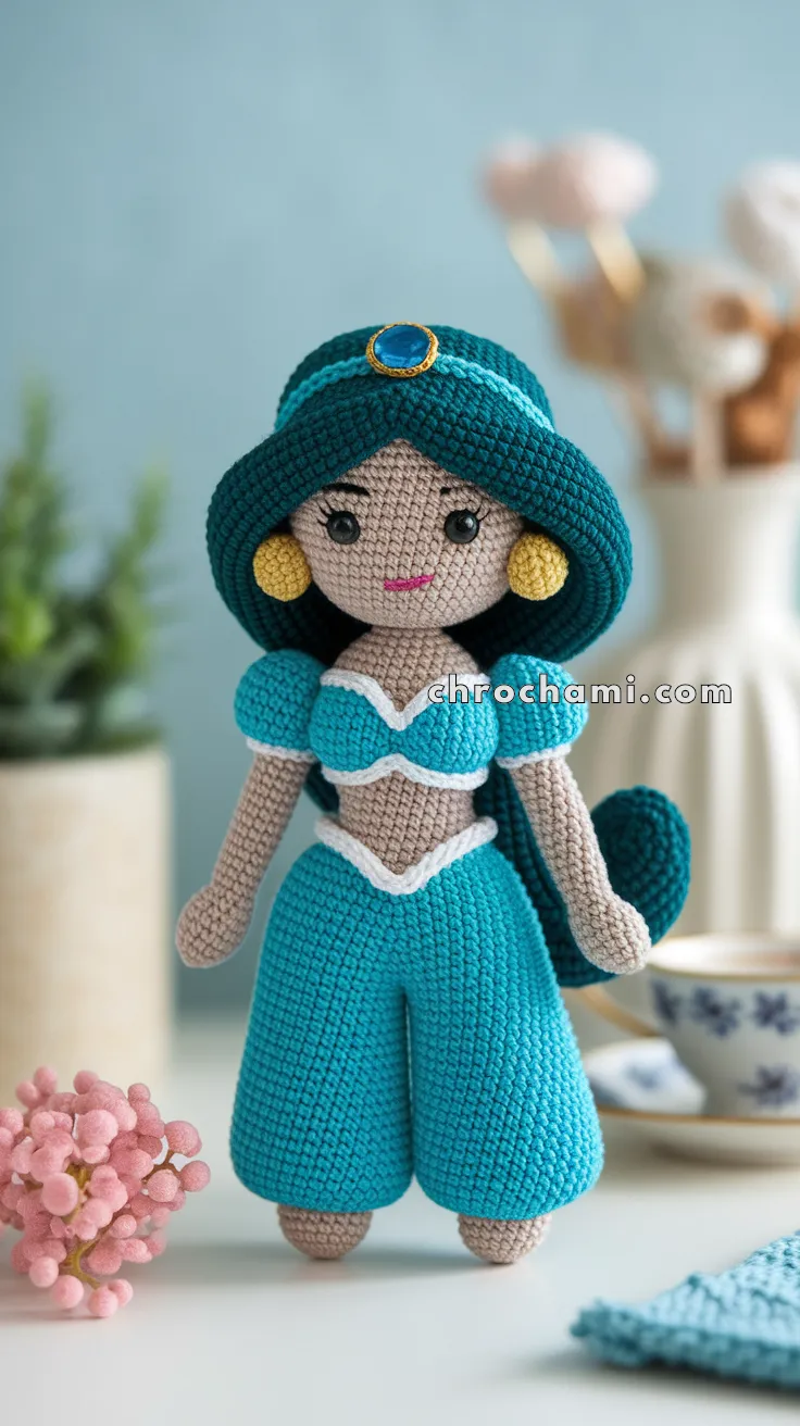 Amigurumi Princess Jasmine – FREE Crochet Pattern