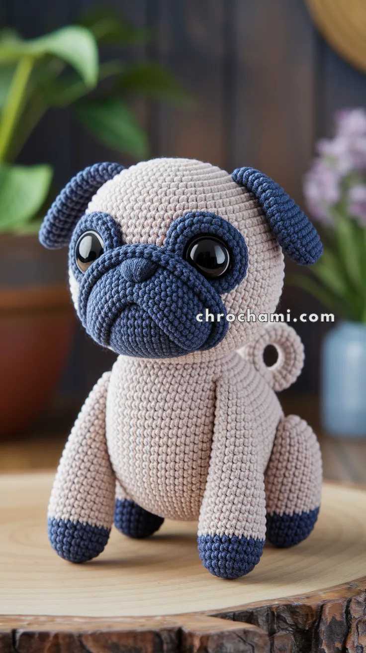 Amigurumi Pug Dog – FREE Crochet Pattern