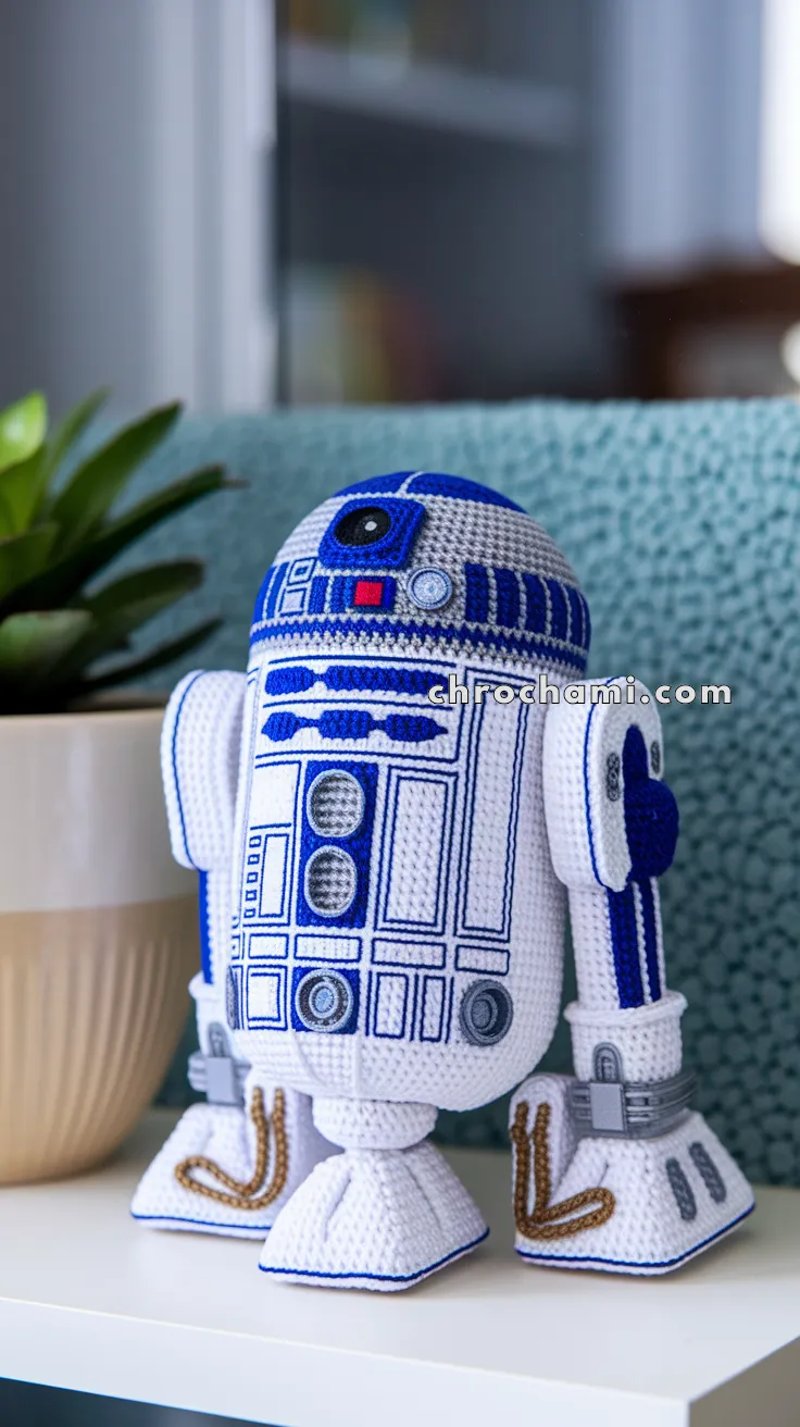 Amigurumi R2-D2 – FREE Crochet Pattern