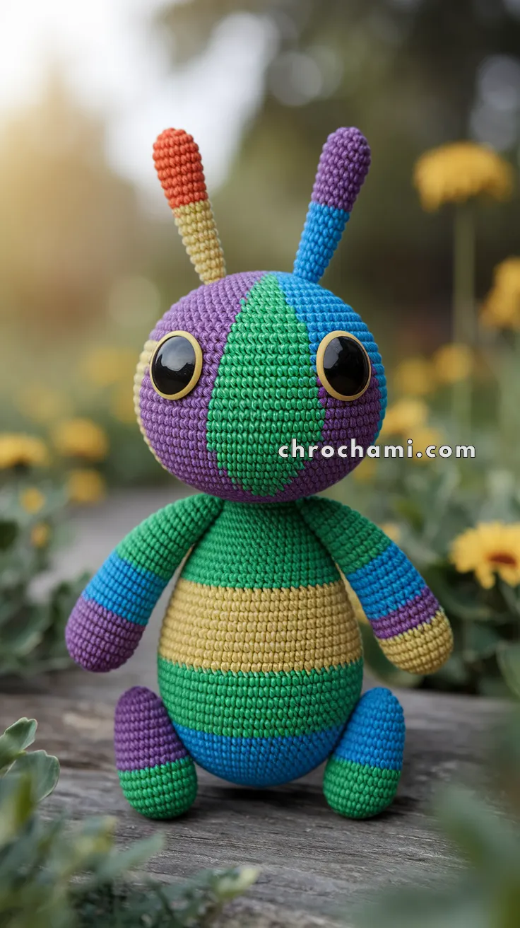 Amigurumi Rainbow Caterpillar – FREE Crochet Pattern