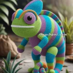 Amigurumi Rainbow Chameleon – FREE Crochet Pattern