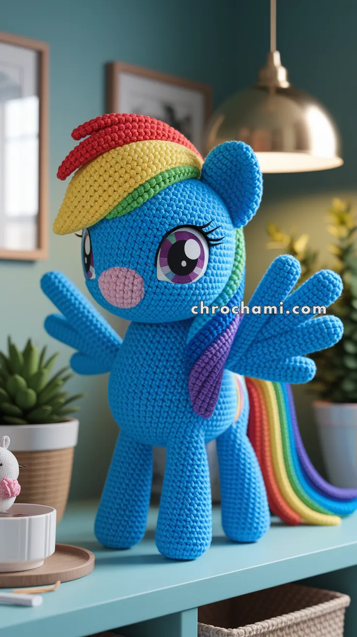 Amigurumi Rainbow Dash – FREE Crochet Pattern