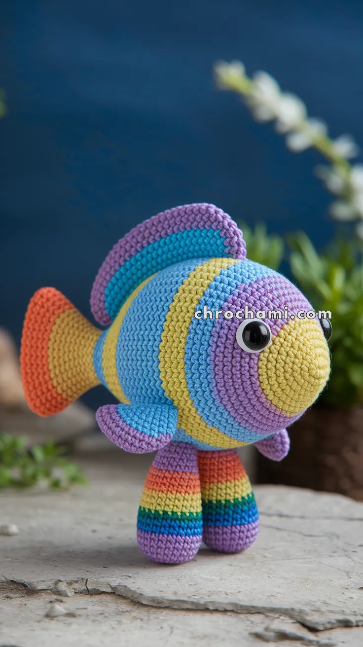 Amigurumi Rainbow Fish – FREE Crochet Pattern