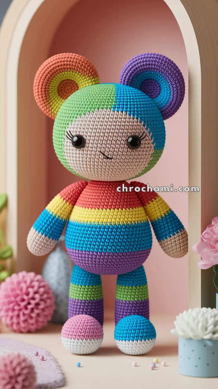 Amigurumi Rainbow Heart – FREE Crochet Pattern