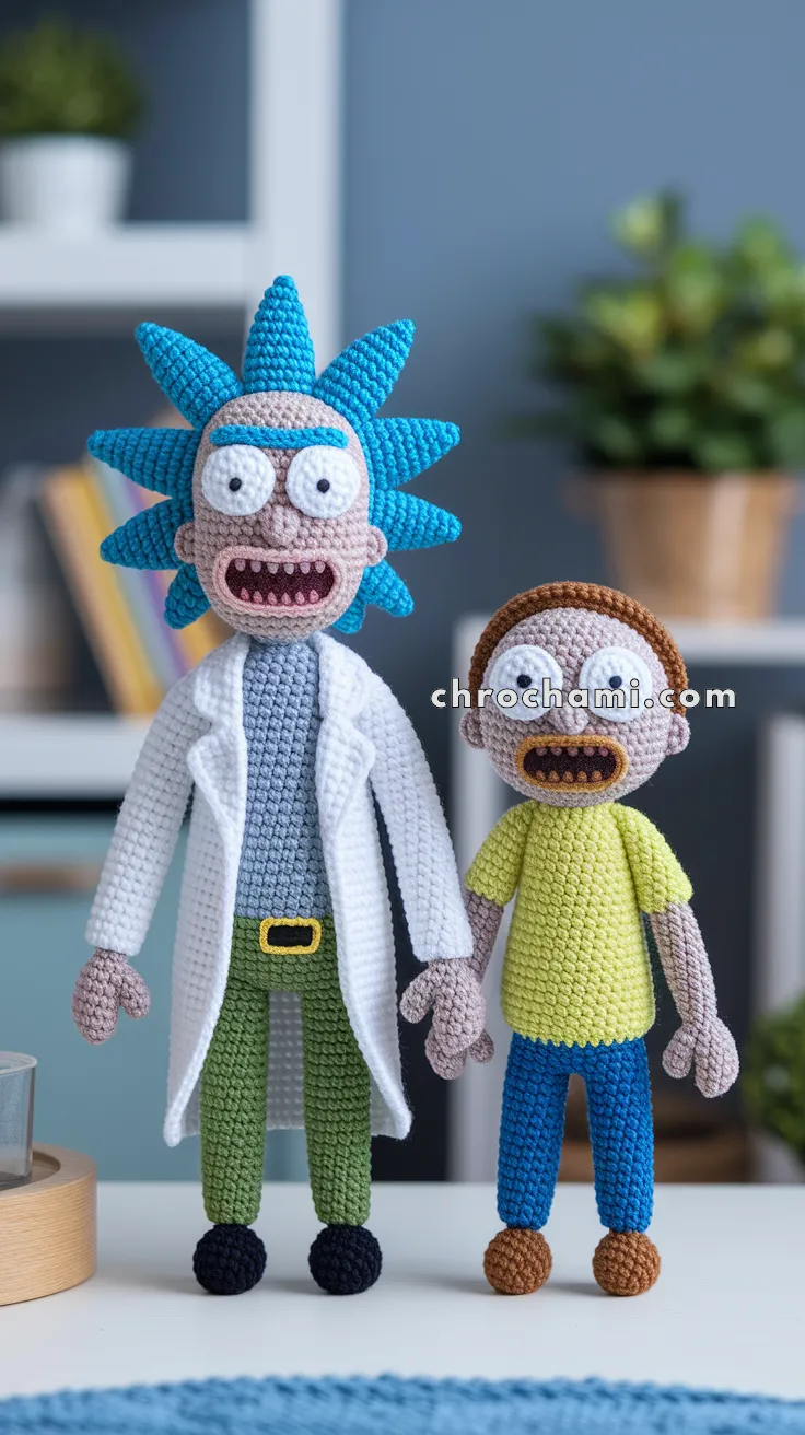 Amigurumi Rick And Morty – FREE Crochet Pattern