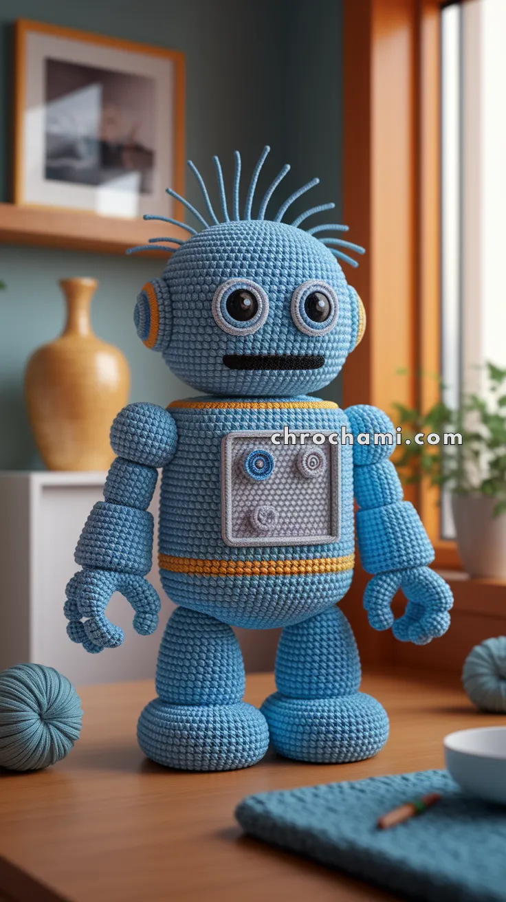 Amigurumi Robot Mike – FREE Crochet Pattern