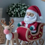 Amigurumi Santa’s Sleigh And Reindeers Set – FREE Crochet Pattern