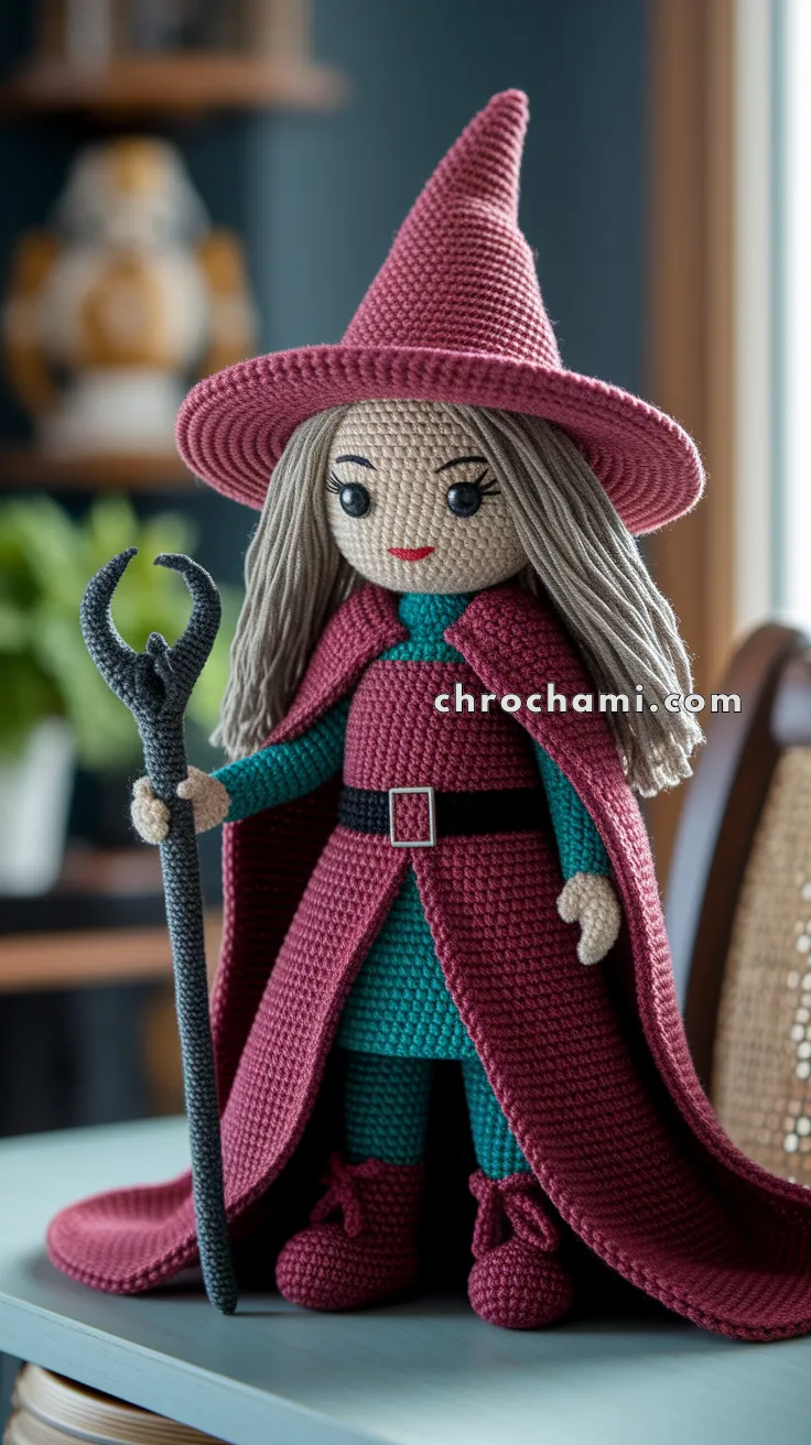 Amigurumi Scarlet Witch – FREE Crochet Pattern