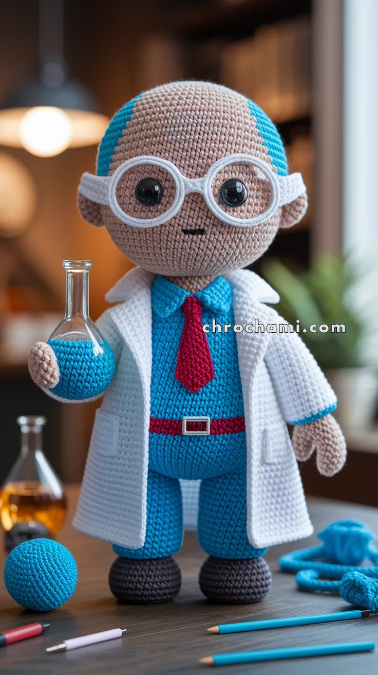 Amigurumi Scientist Doll – FREE Crochet Pattern