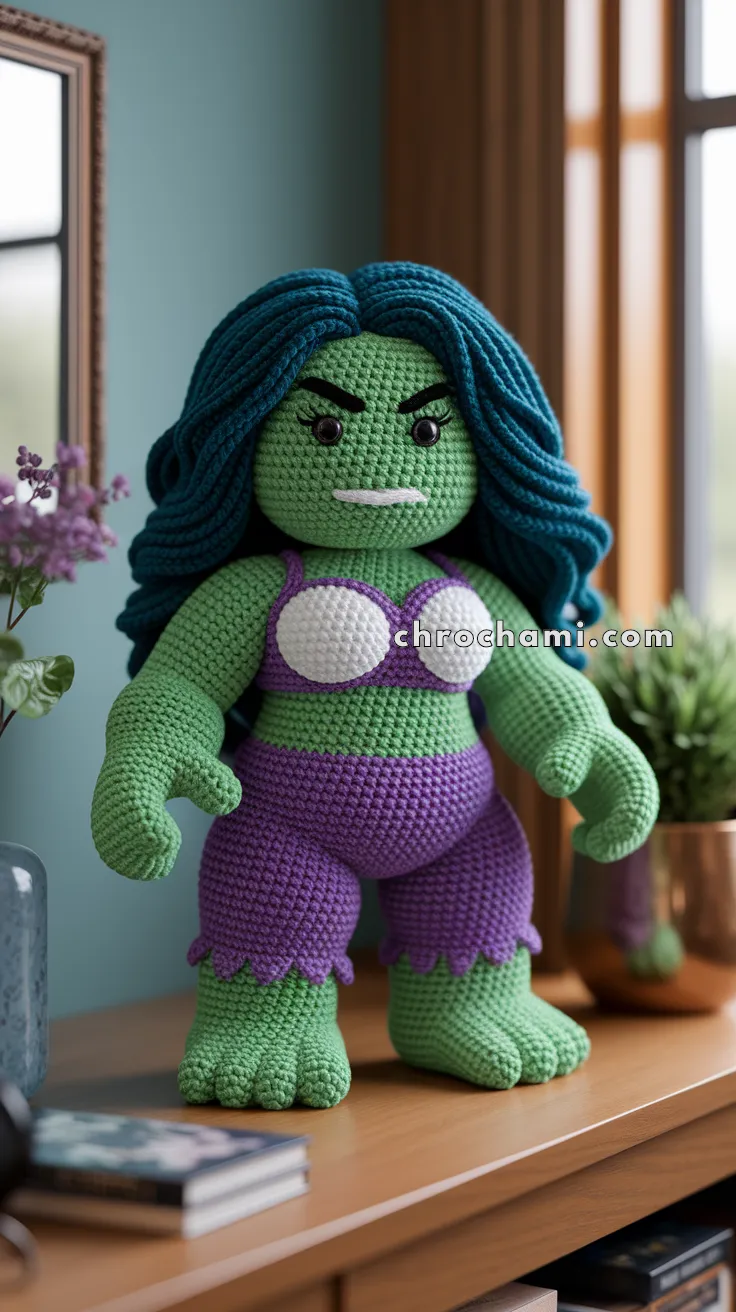 Amigurumi She-Hulk – FREE Crochet Pattern