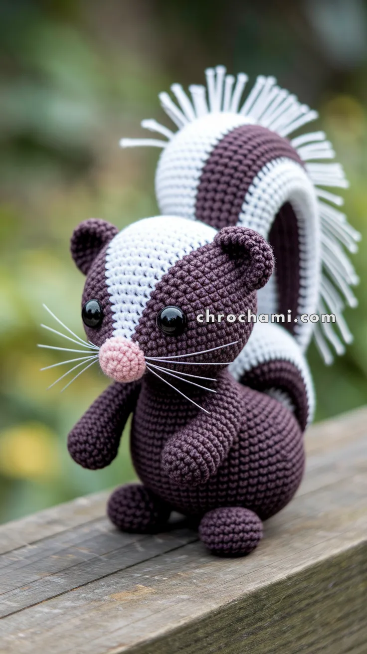 Amigurumi Skunk – FREE Crochet Pattern