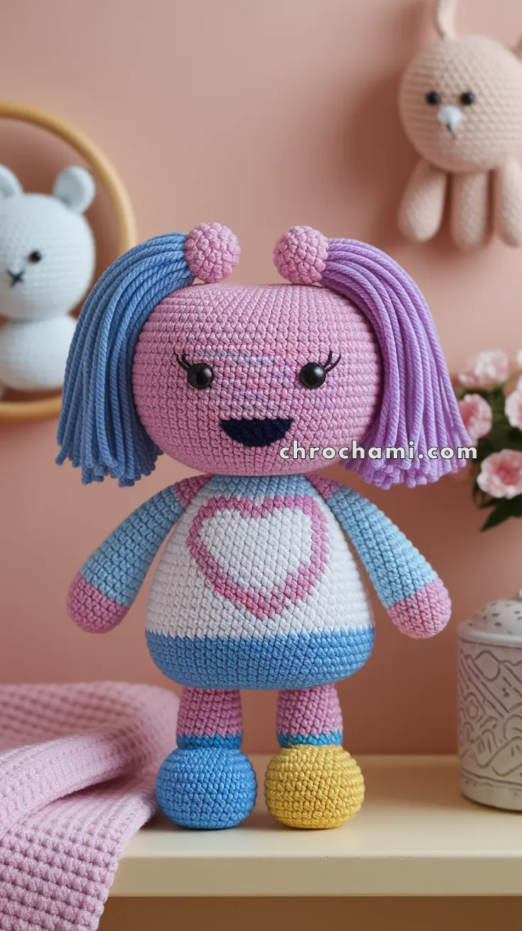 Amigurumi Smiling Heart – FREE Crochet Pattern