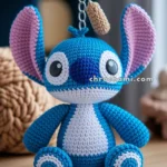 Amigurumi Stitch Keychain – FREE Crochet Pattern