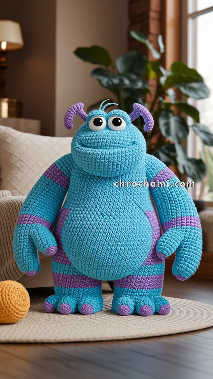 Amigurumi Sulley – FREE Crochet Pattern