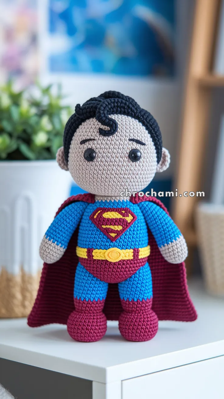 Amigurumi Superman – FREE Crochet Pattern