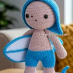 Amigurumi Surfboard Rider – FREE Crochet Pattern