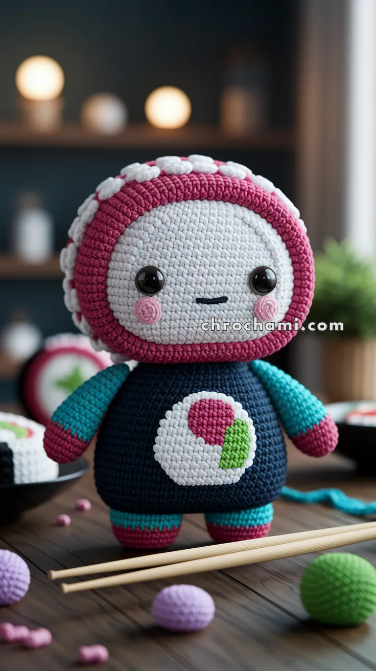 Amigurumi Sushi Roll – FREE Crochet Pattern