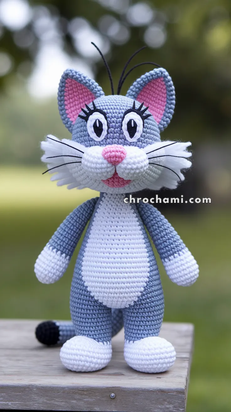 Amigurumi Sylvester The Cat – FREE Crochet Pattern