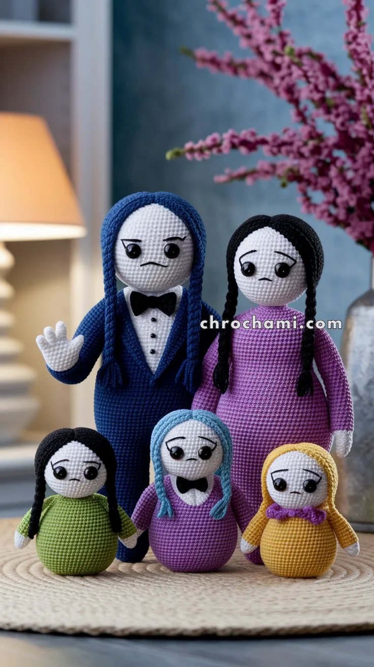 Amigurumi The Addams Family Set – FREE Crochet Pattern