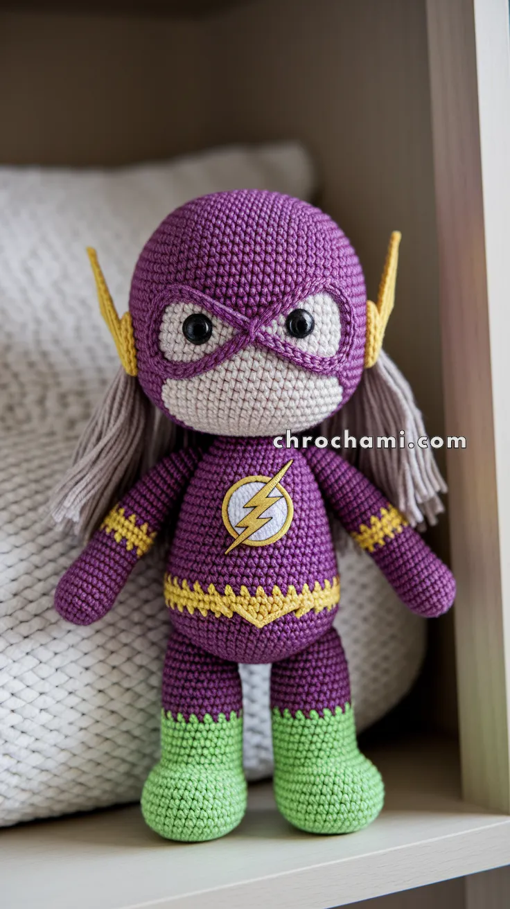 Amigurumi The Flash – FREE Crochet Pattern