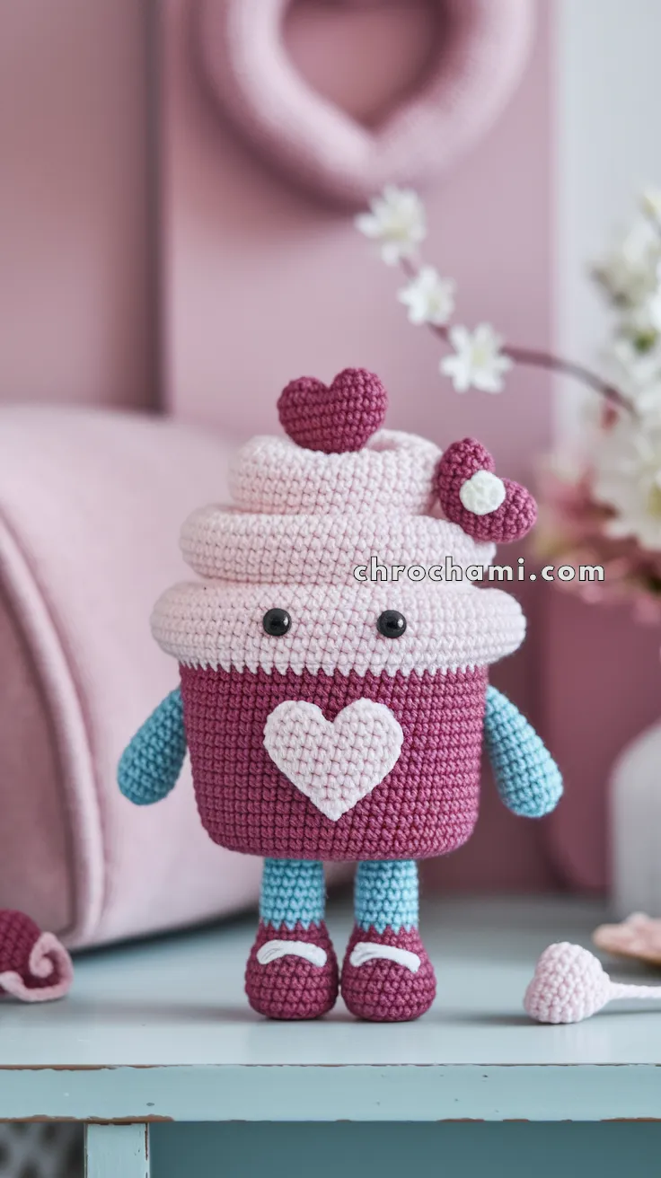 Amigurumi Valentine’s Cupcake – FREE Crochet Pattern
