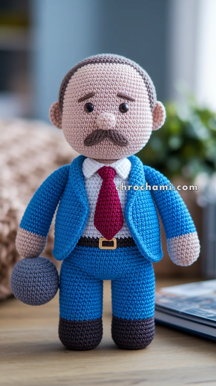 Amigurumi Vladimir Putin – FREE Crochet Pattern