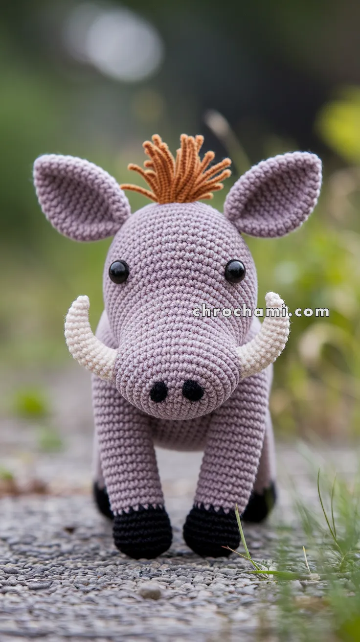 Amigurumi Warthog – FREE Crochet Pattern