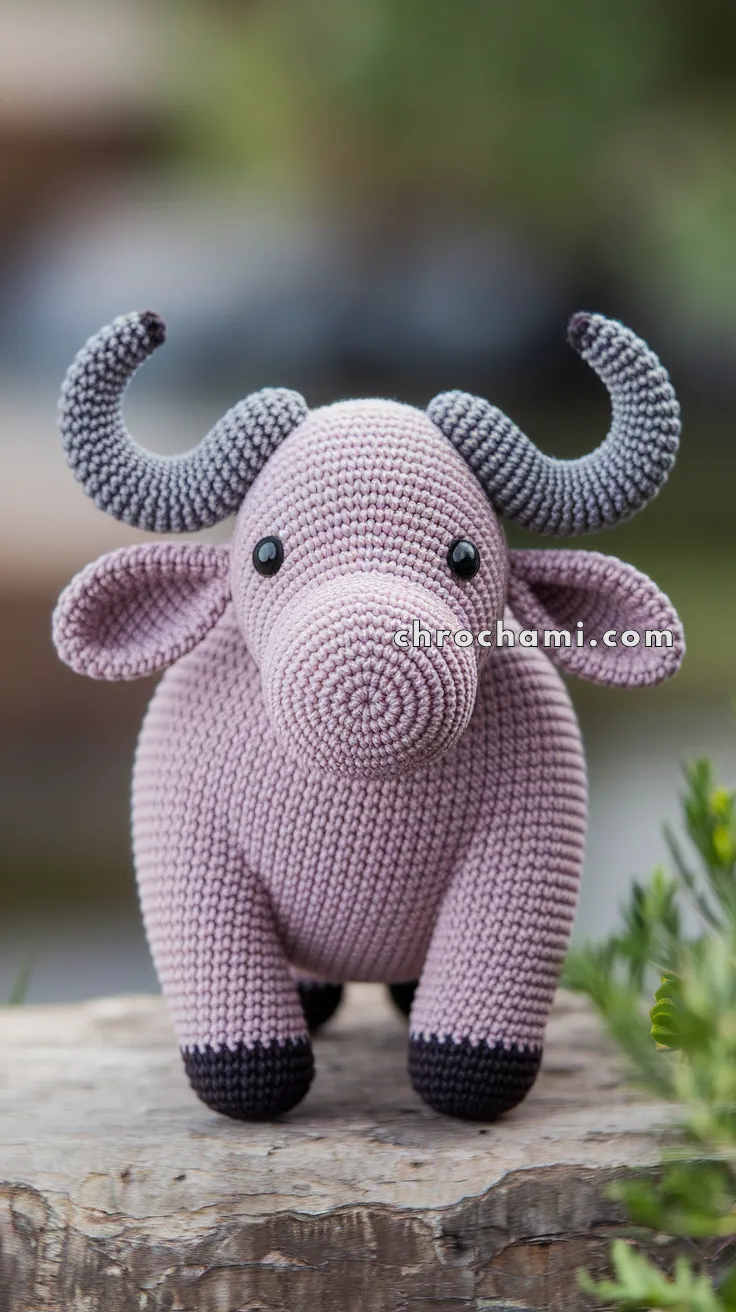Amigurumi Water Buffalo – FREE Crochet Pattern